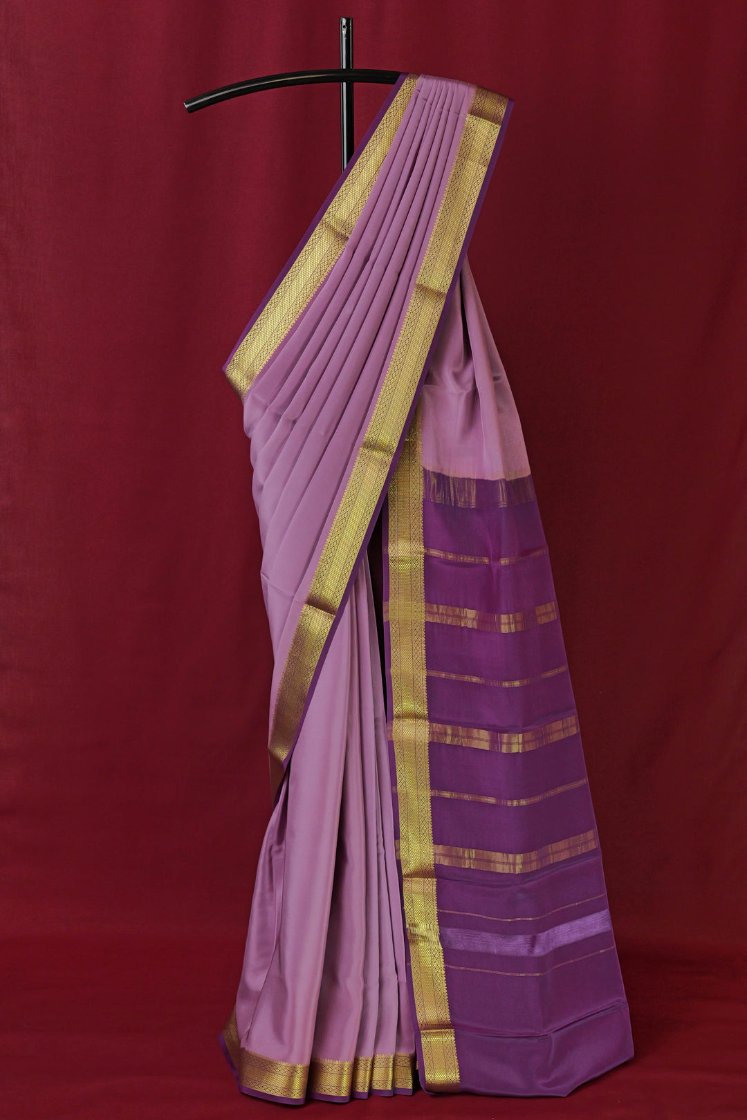 PURE MYSORE SILK SAREES LILAC