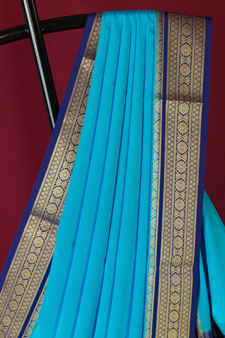 PURE MYSORE SILK SAREE BLUE