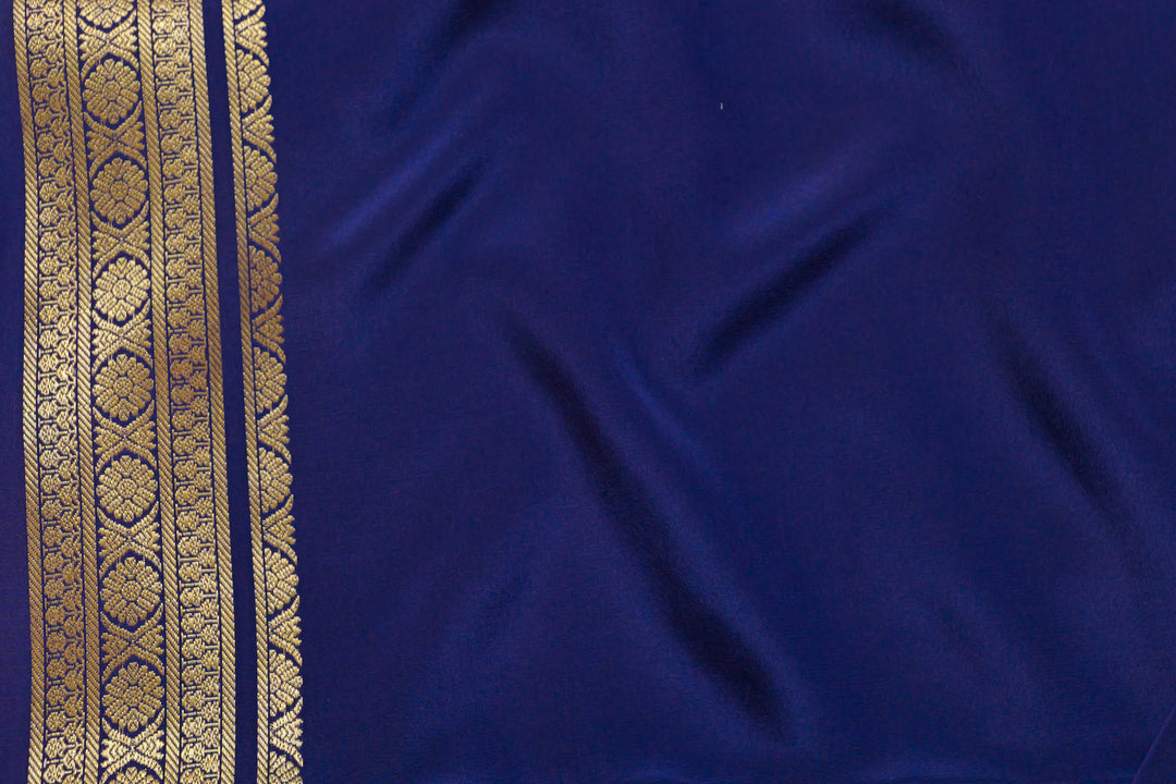 PURE MYSORE SILK SAREE BLUE