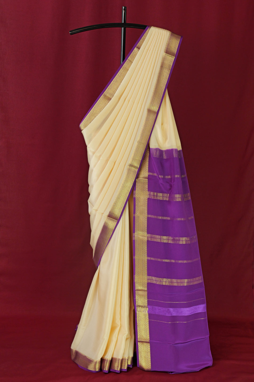 PURE MYSORE SILK SAREE CREAM