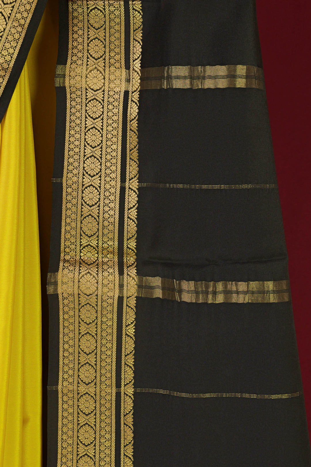 PURE MYSORE SILK SAREE MUSTARD