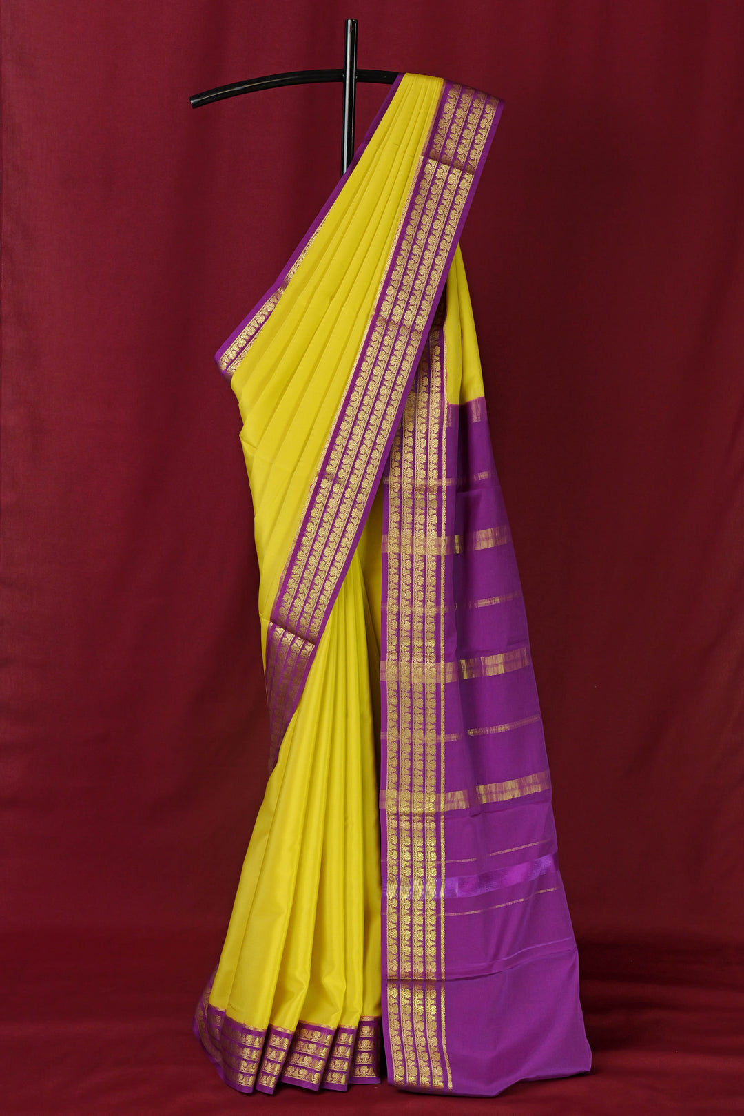 PURE MYSORE SILK SAREE MUSTARD