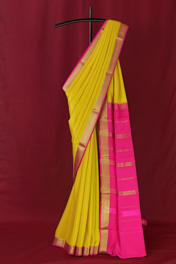 PURE MYSORE SILK SAREE PINK