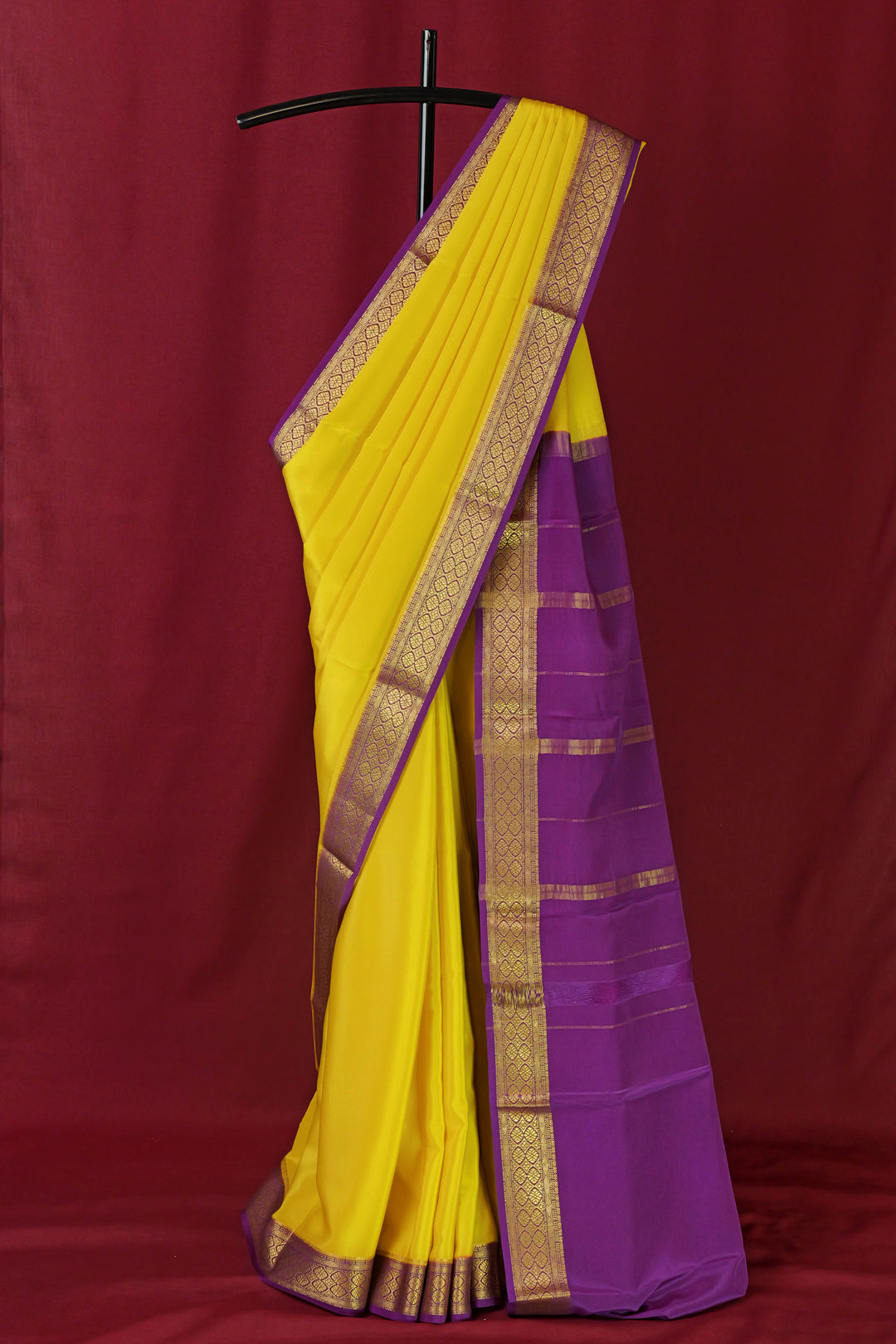 PURE MYSORE SILK SAREE YELLOW