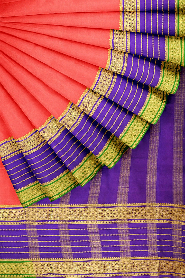 Pure Mysore Crepe Silk 3D Saree | SILK MARK CERTIFIED