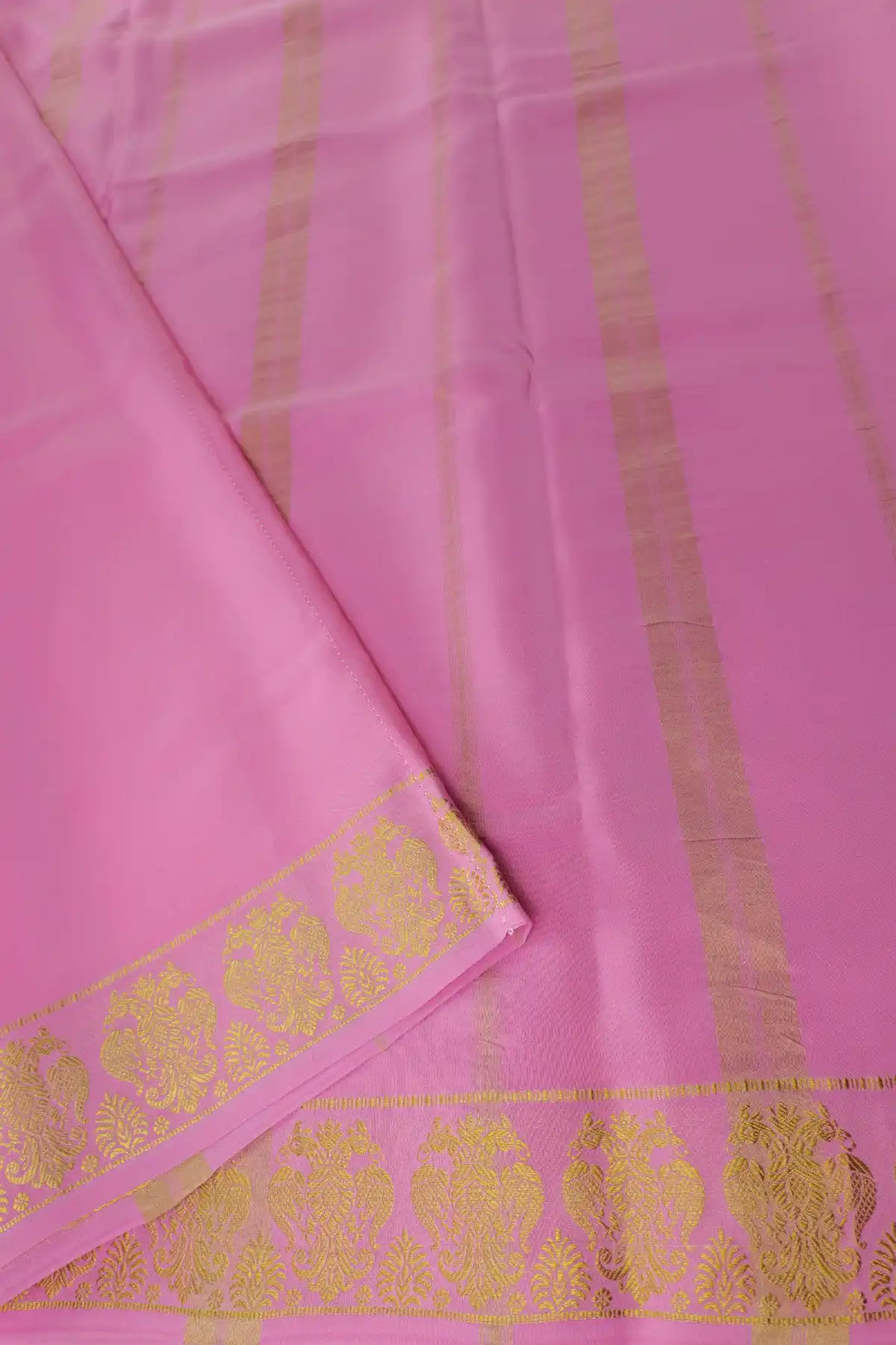Pink Color Blouse Peace pure mysore silk sarees in bangalore