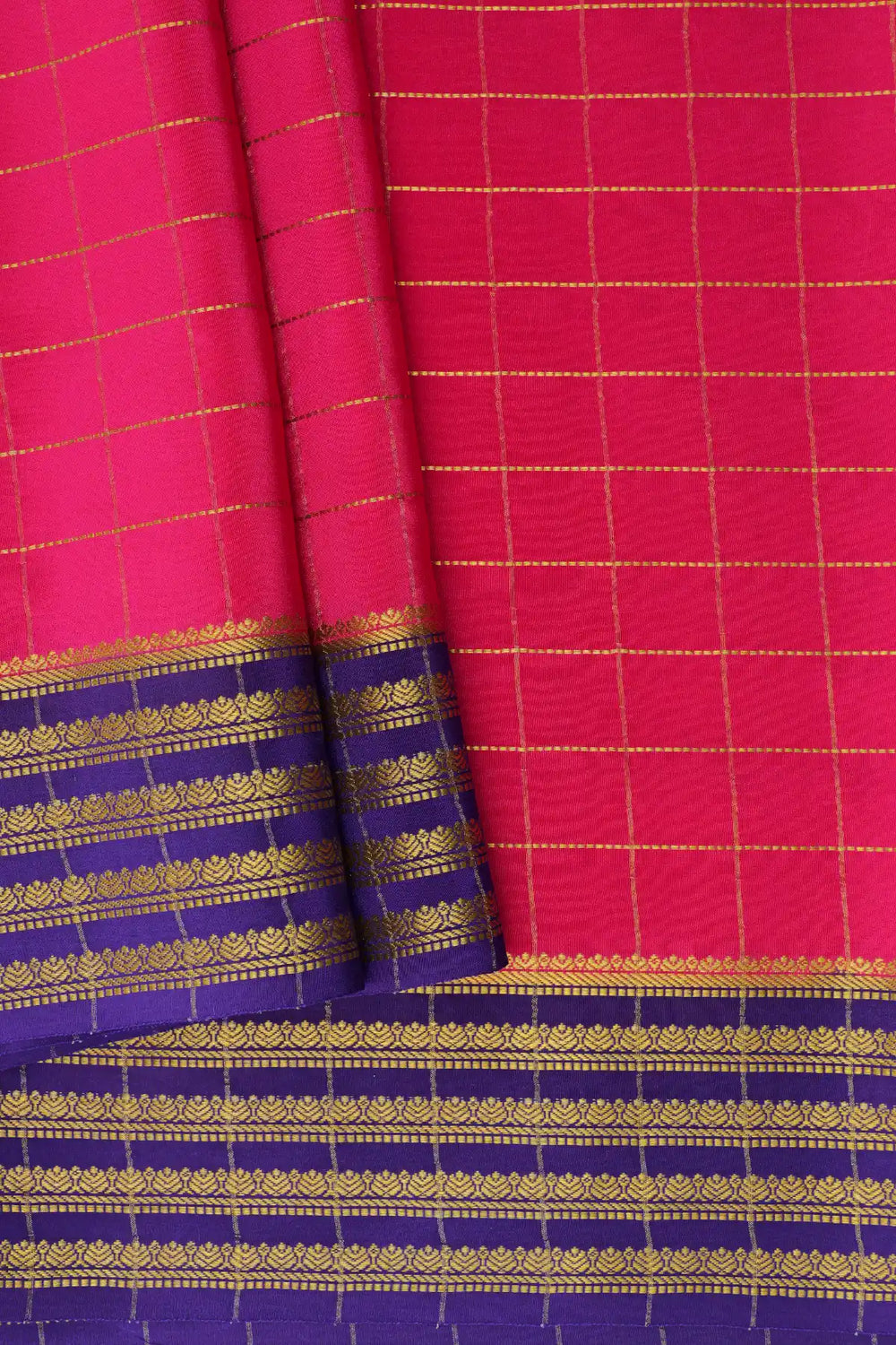 Pink and Purple Mysore Silk Sarees Price
