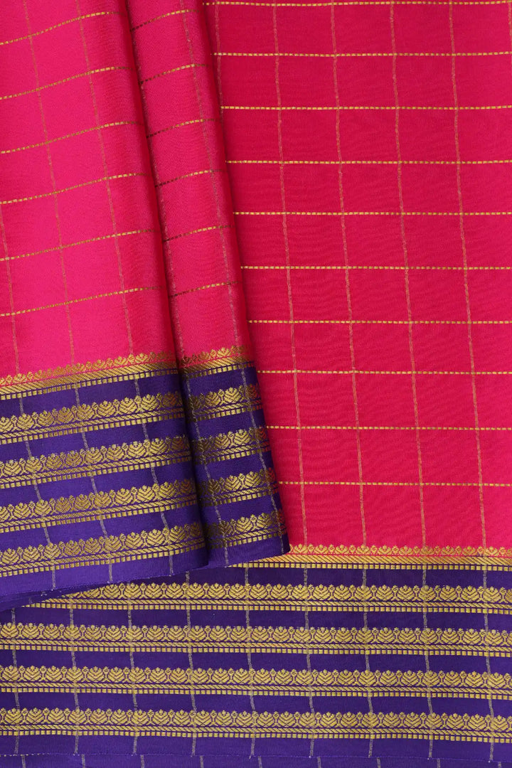 Pink and Purple Mysore Silk Sarees Price