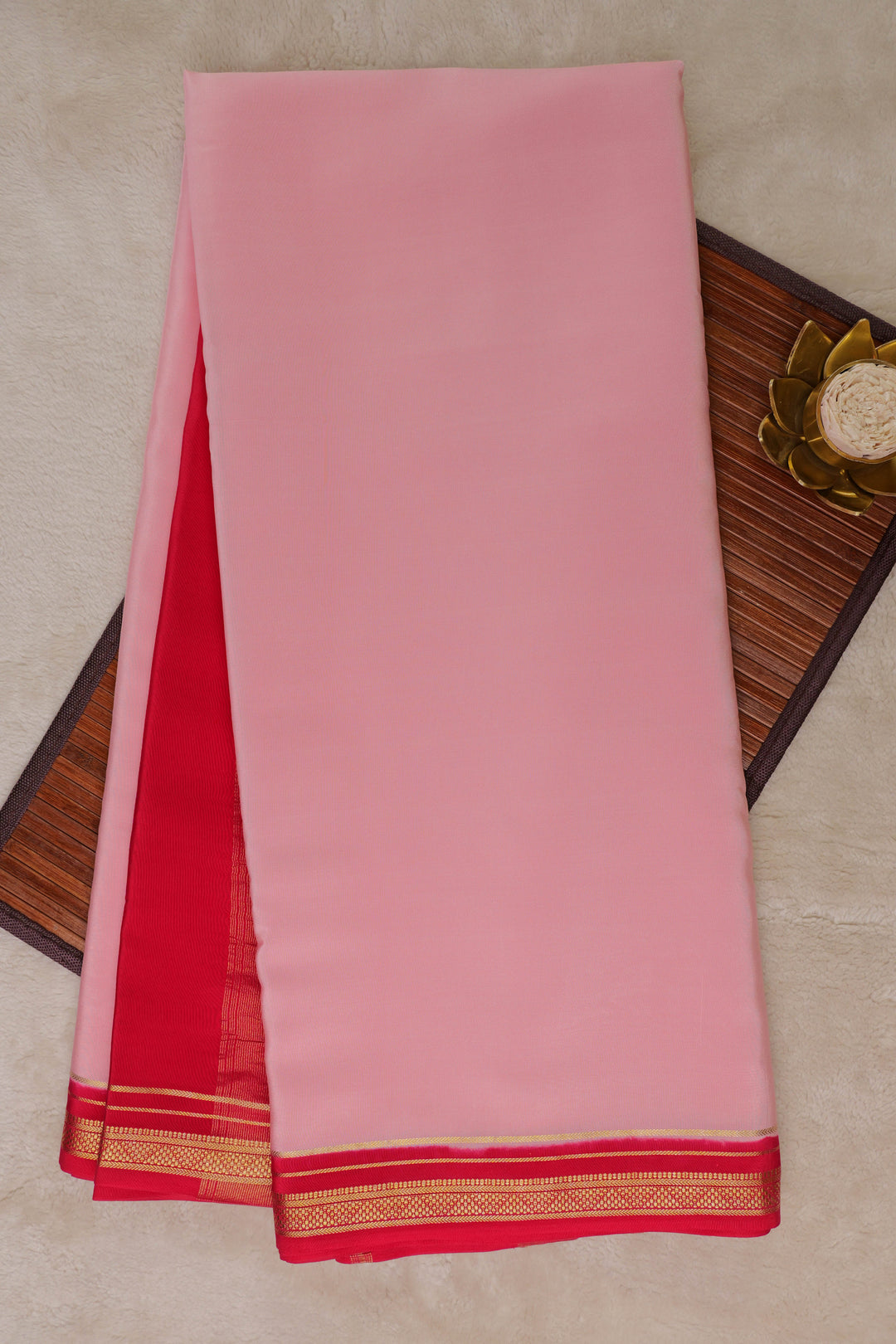 Pink and red color best mysore silk sarees online