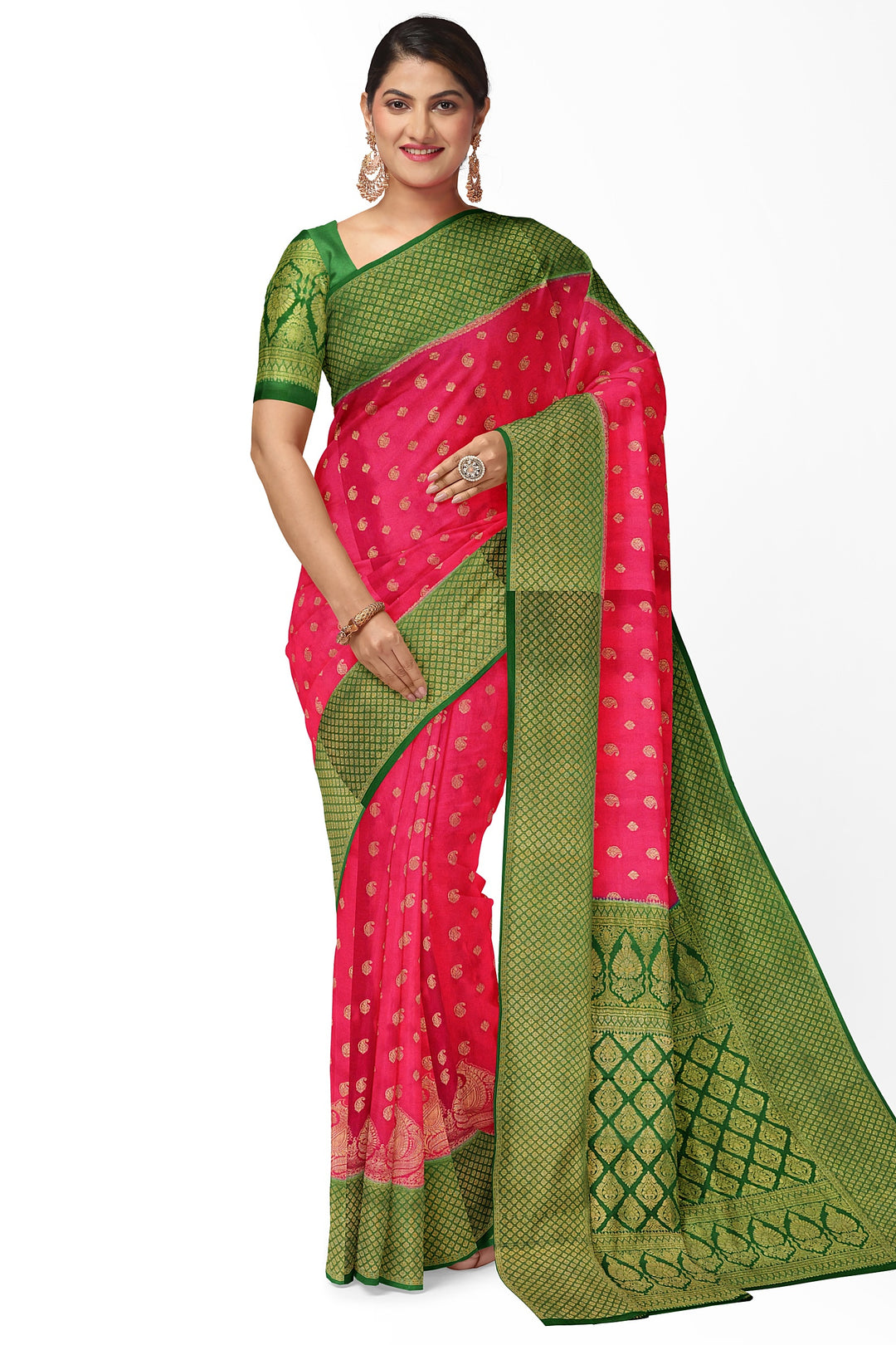 Pure Mysore Crepe Silk Saree | SILK MARK CERTIFIED