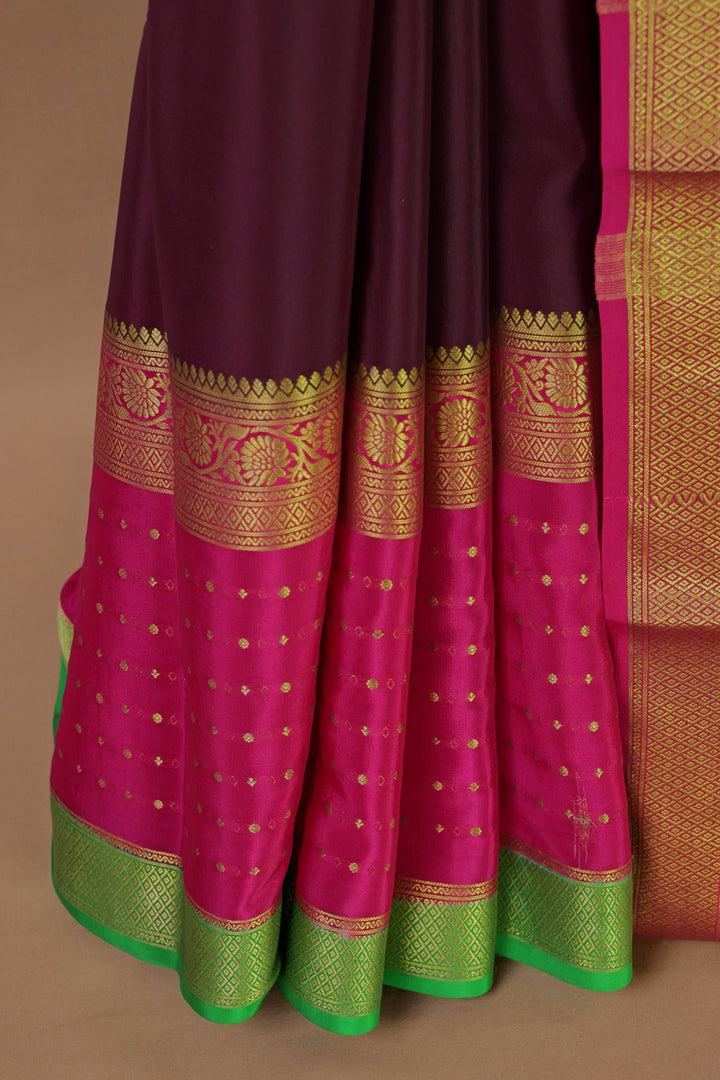 PINK PURE MYSORE SILK SAREES