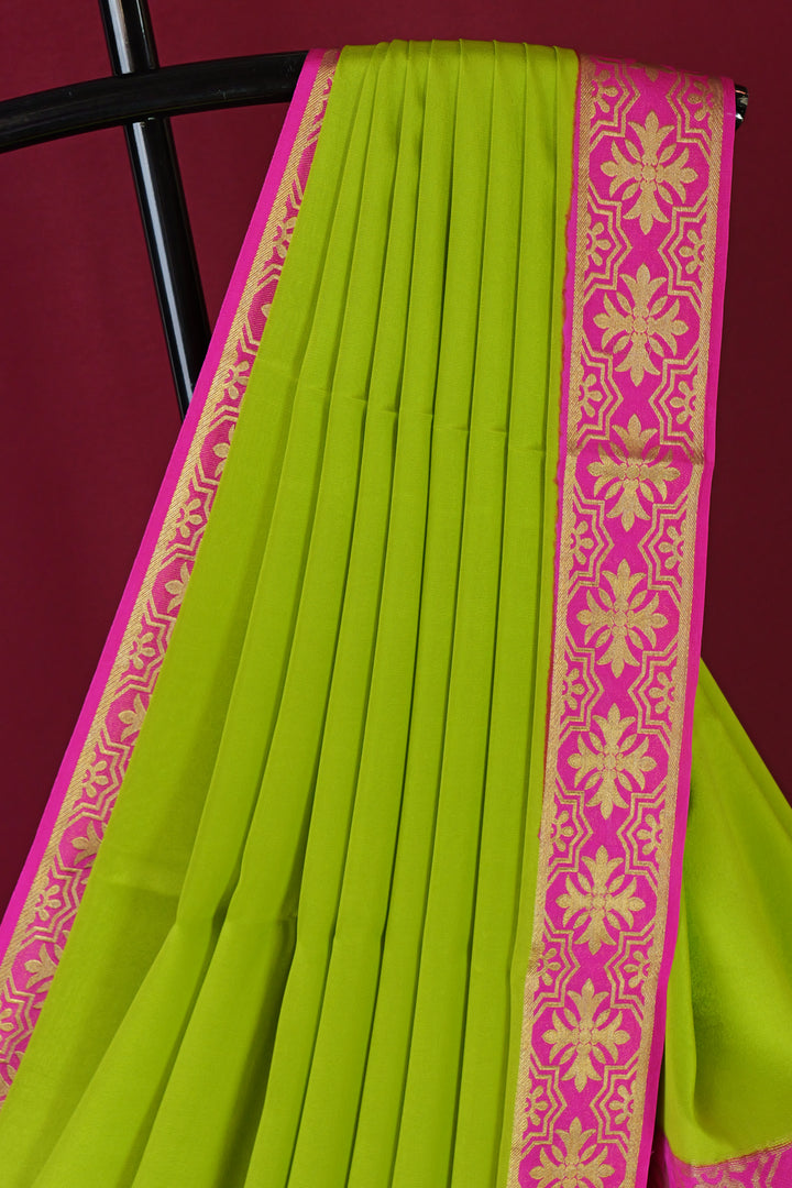 PURE MYSORE SILK SAREE LIGHTGREEN