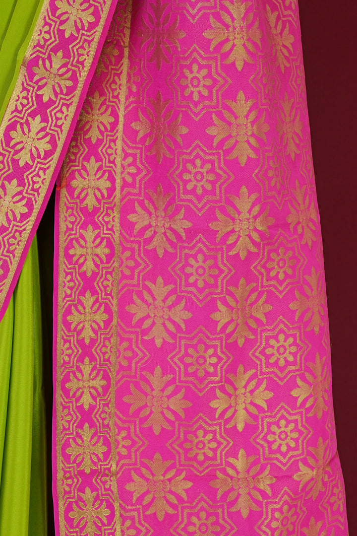 PURE MYSORE SILK SAREE WITH GOLD LACE ZARI