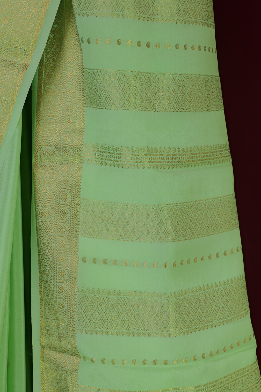 PURE MYSORE SILK SAREE WITH GOLD LACE ZARI