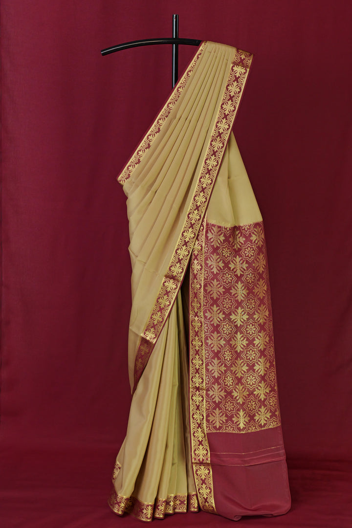 PURE MYSORE SILK SAREE IN GOLD