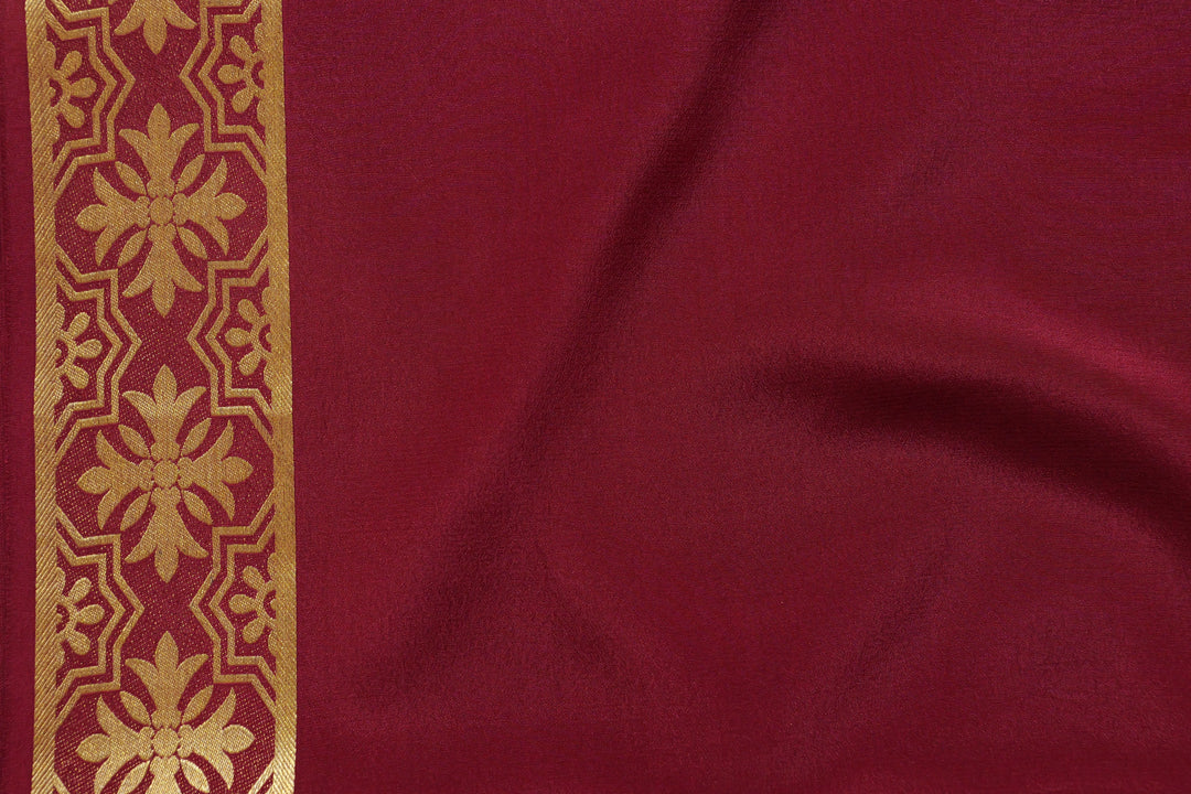 PURE MYSORE SILK SAREE WITH GOLD LACE ZARI