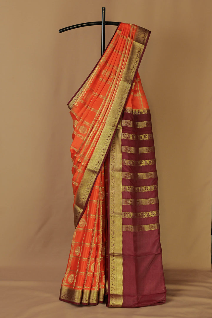 PURE MYSORE CREPE SILK SAREES