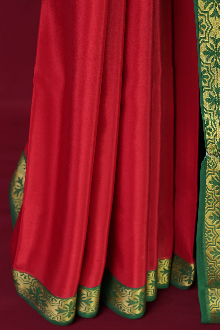 PURE MYSORE SILK SAREE MAROON