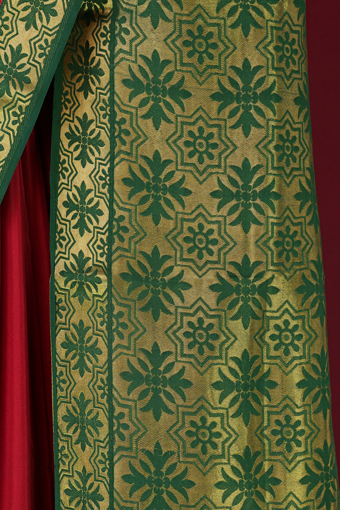 PURE MYSORE SILK SAREE WITH GOLD LACE ZARI