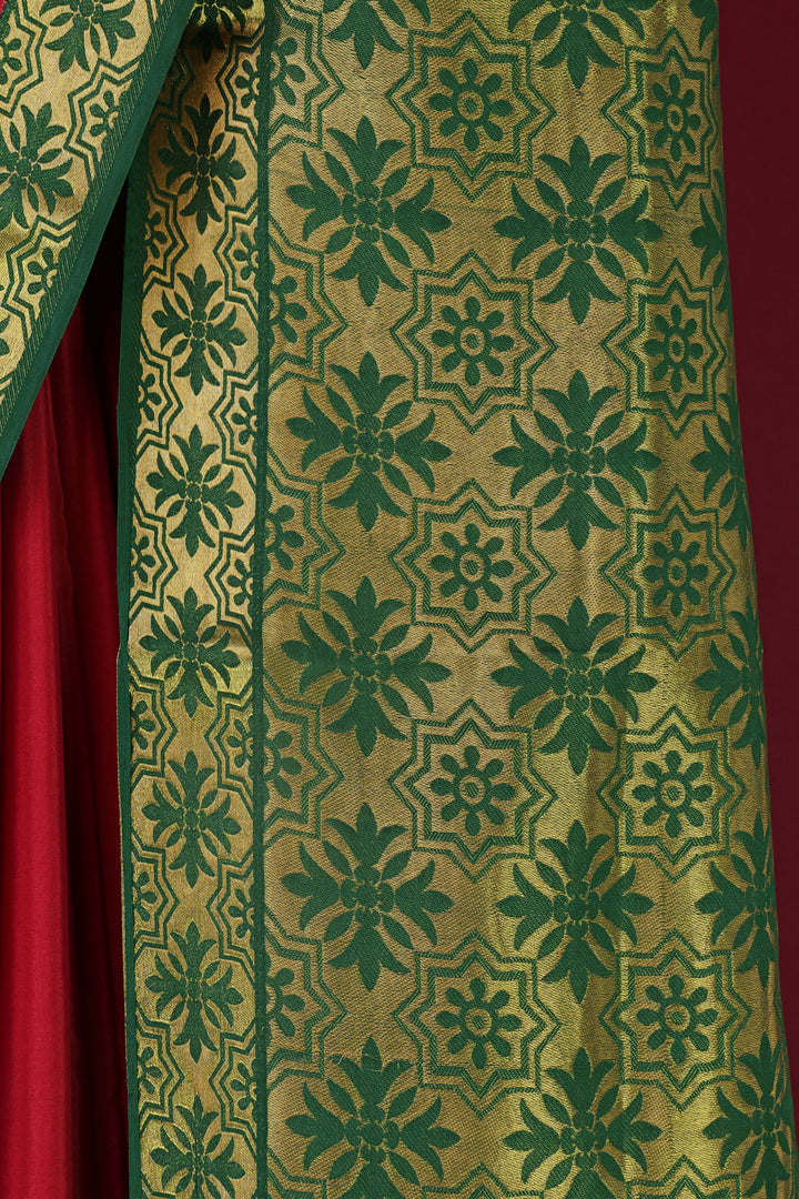 PURE MYSORE SILK SAREE WITH GOLD LACE ZARI