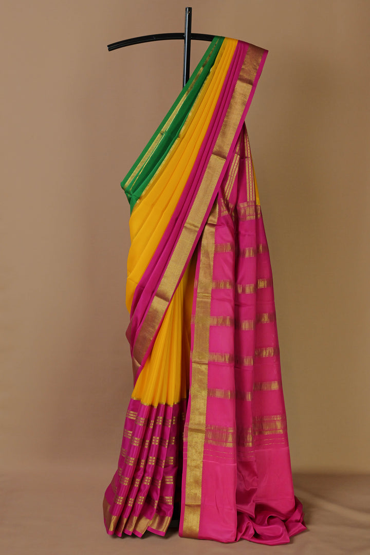 PINK PURE MYSORE SILK SAREES