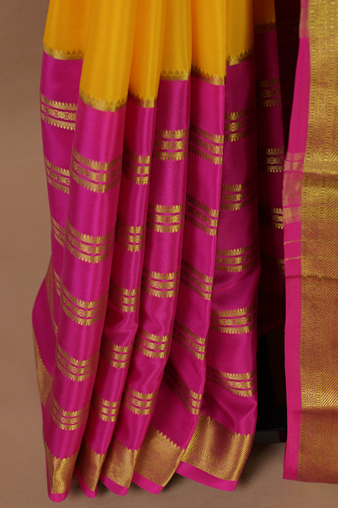 PINK PURE MYSORE SILK SAREES