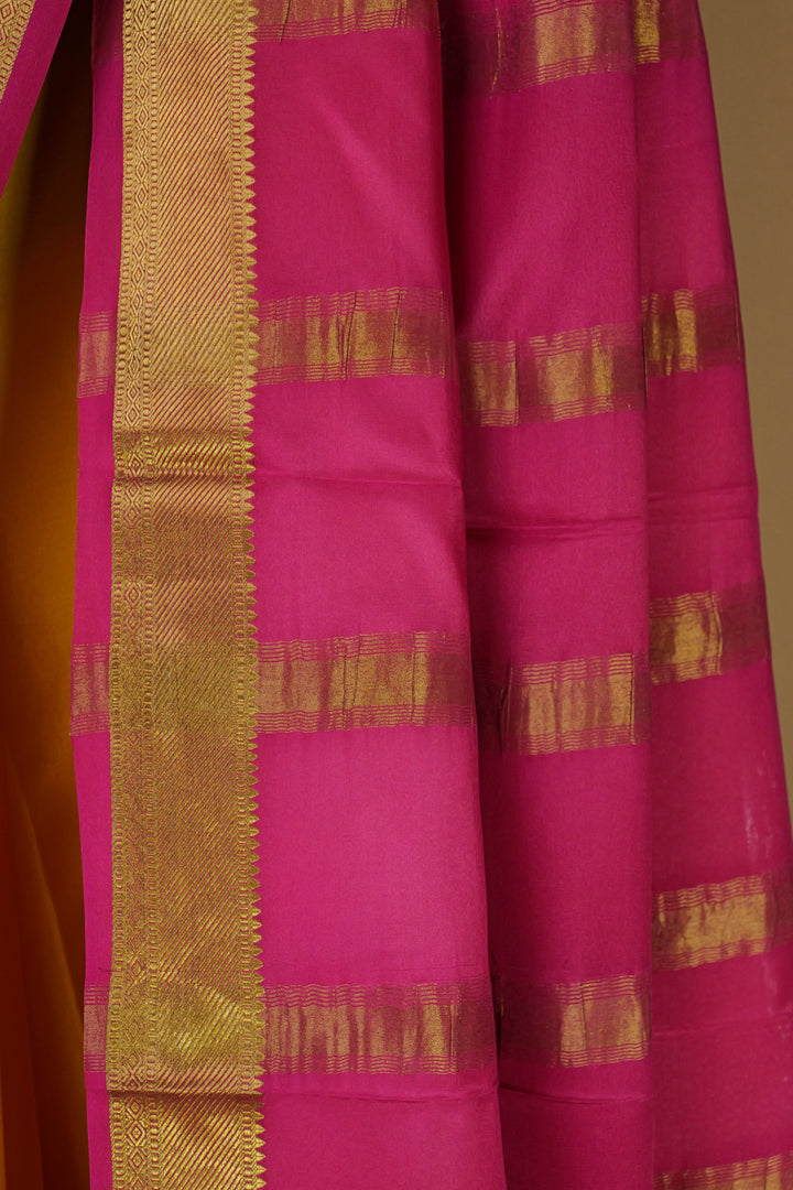 ORANGE PURE MYSORE SILK SAREES