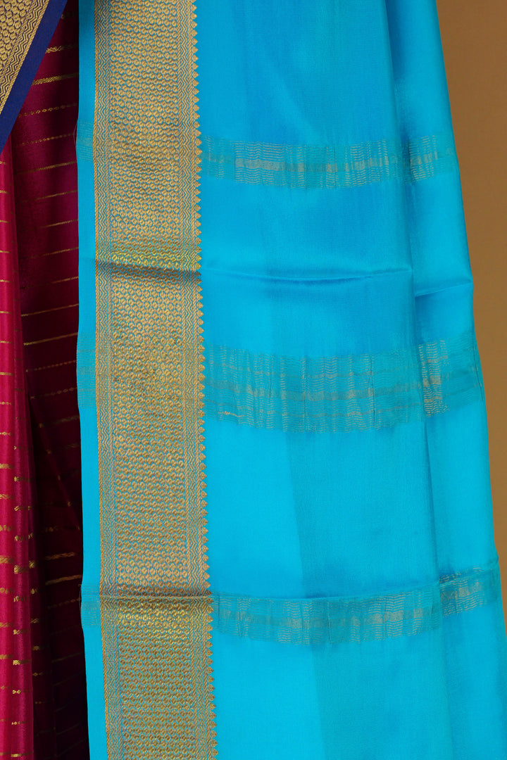 SKY BLUE PURE MYSORE SILK SAREES