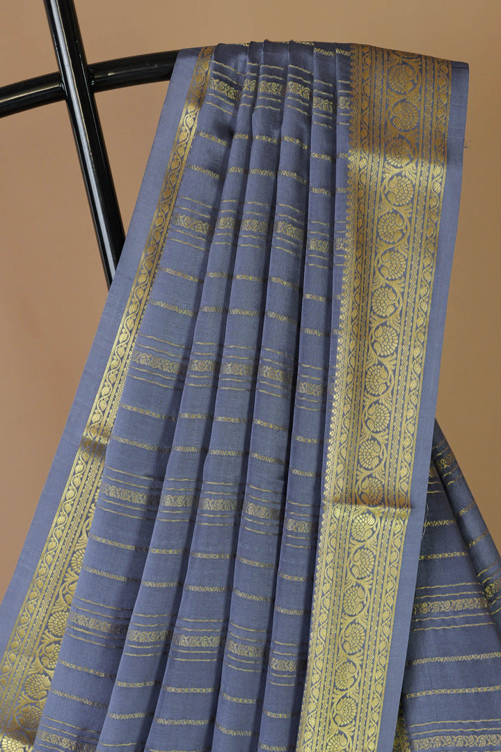 GREY PURE MYSORE SILK SAREES