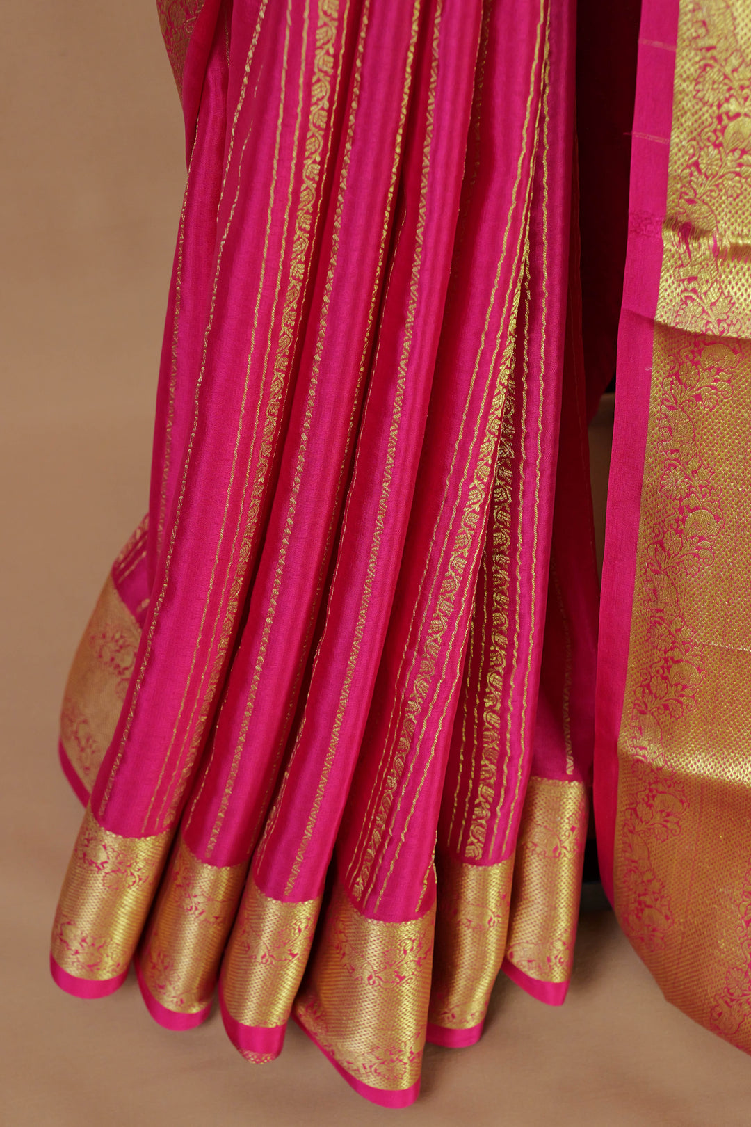 BABY PINK PURE MYSORE SILK SAREES