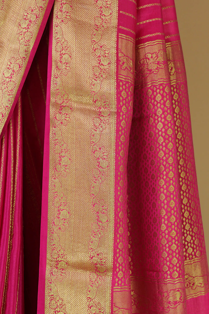 BABY PINK PURE MYSORE SILK SAREES