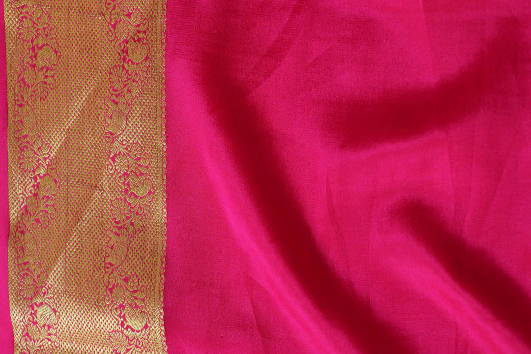 BABY PINK PURE MYSORE SILK SAREES