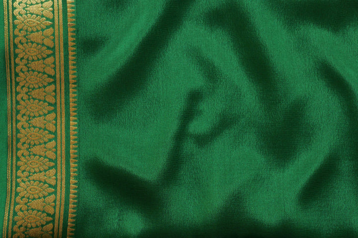 GREEN PURE MYSORE SILK SAREES