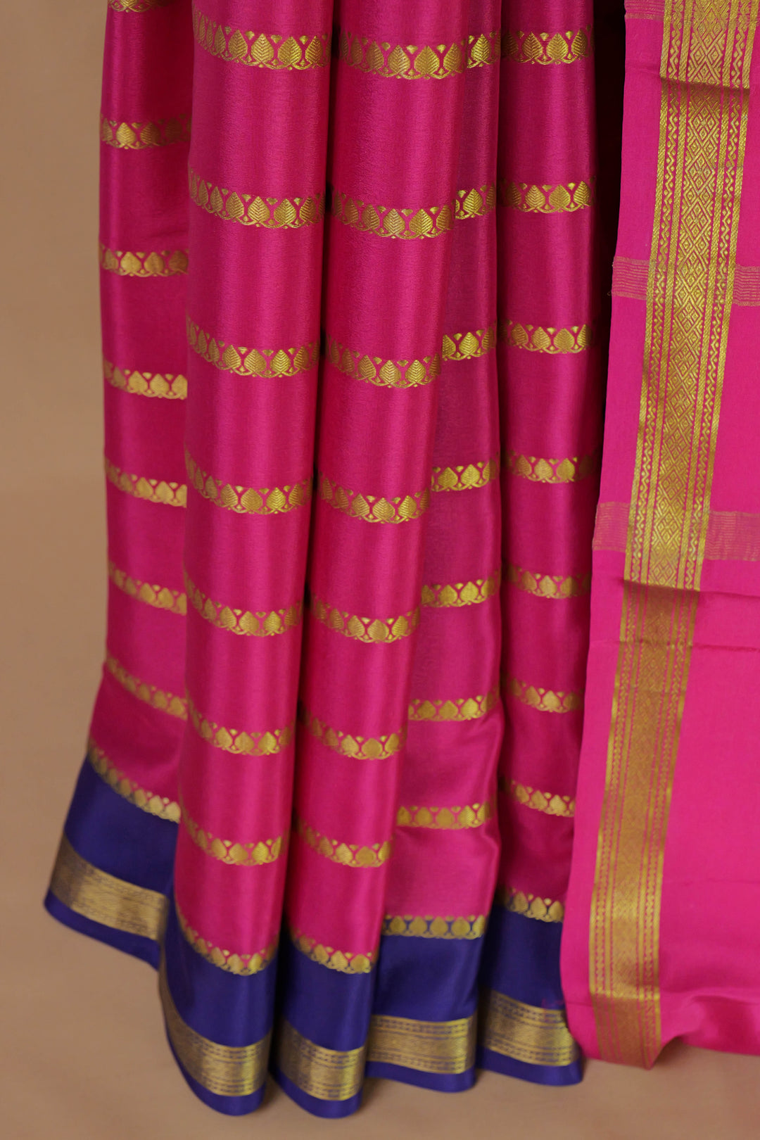 PINK PURE MYSORE SILK SAREES