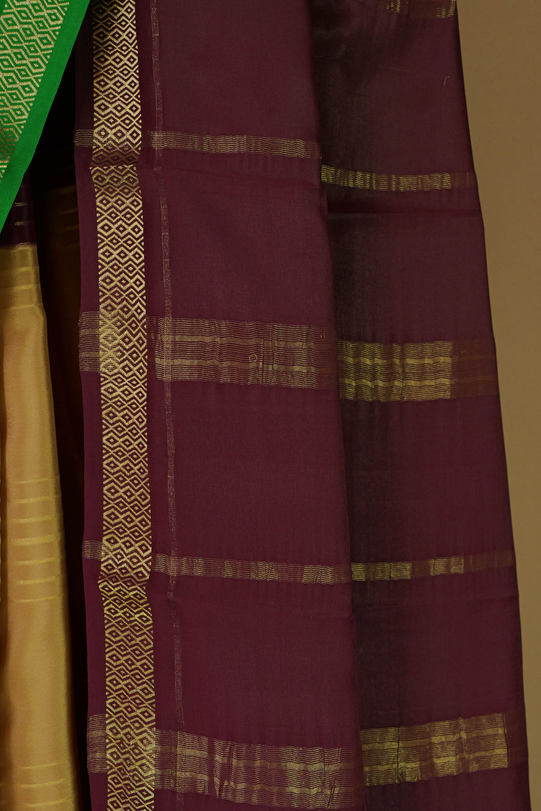 BROWN PURE MYSORE SILK SAREES