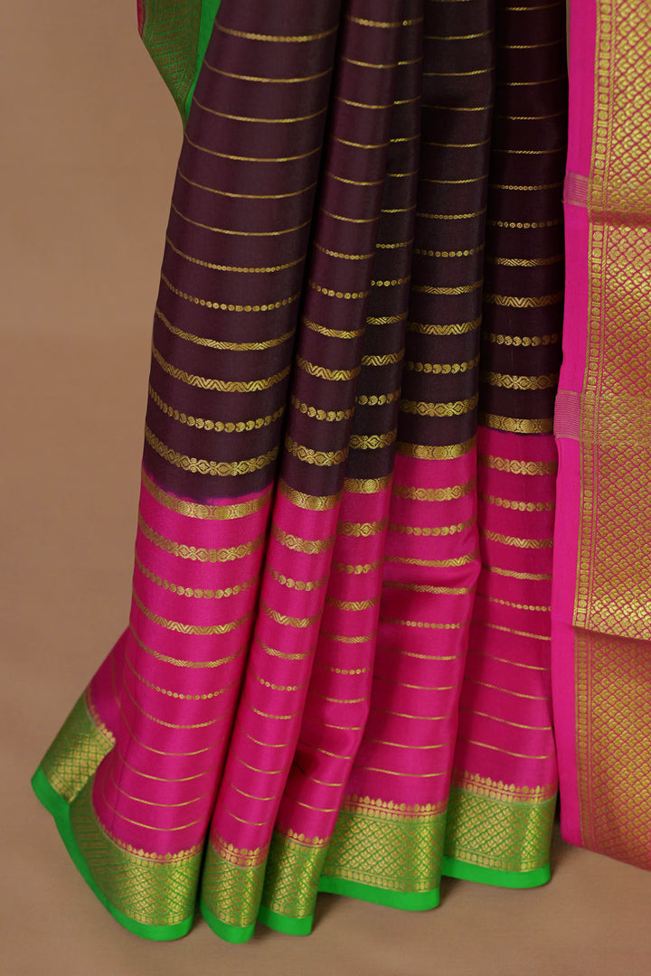 PINK PURE MYSORE SILK SAREES