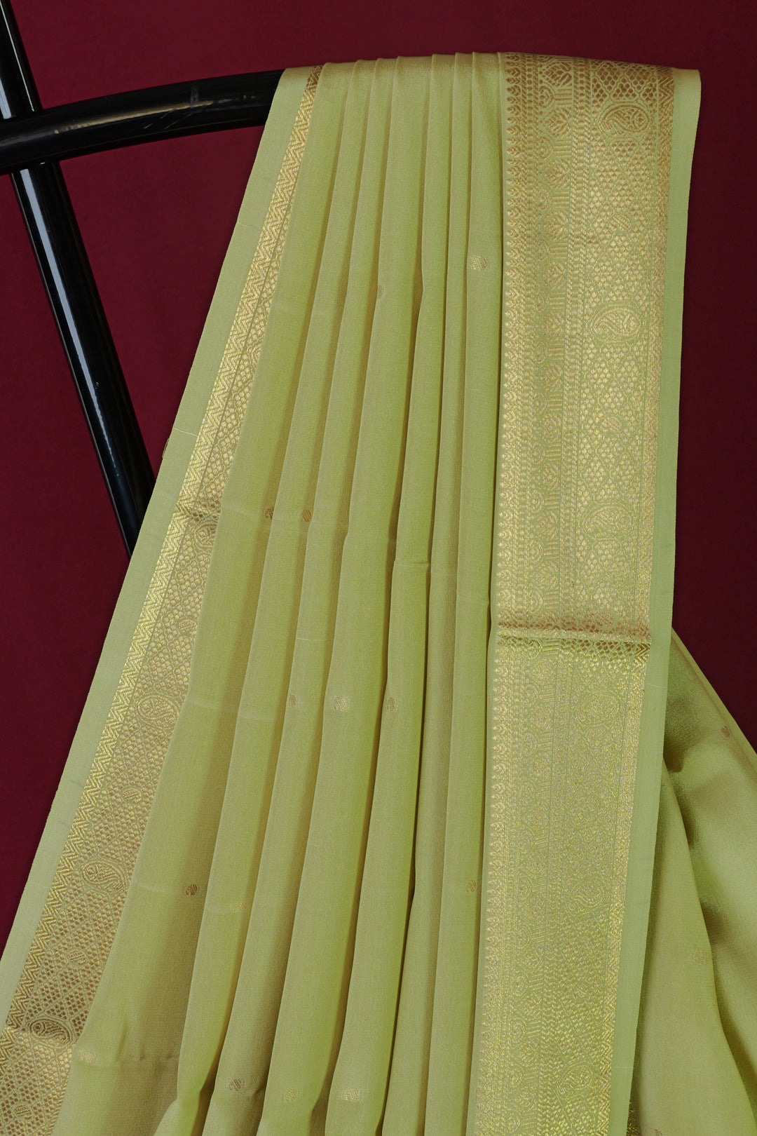 PURE MYSORE SILK SAREE WITH GOLD LACE ZARI