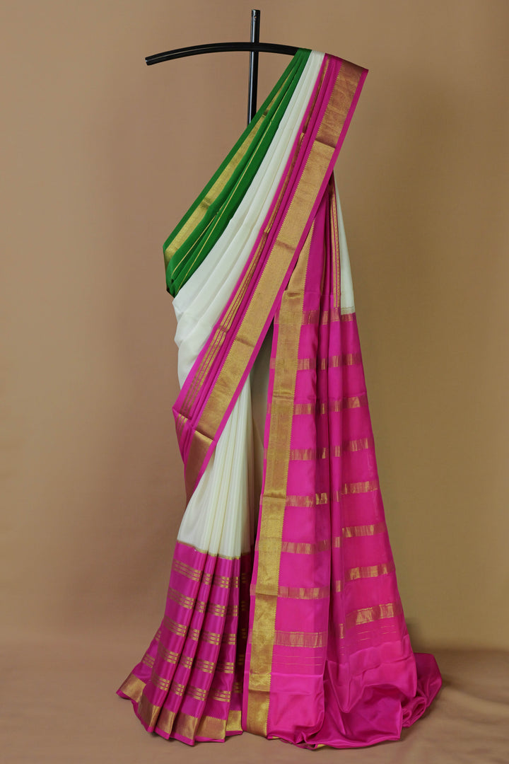 PINK PURE MYSORE SILK SAREES