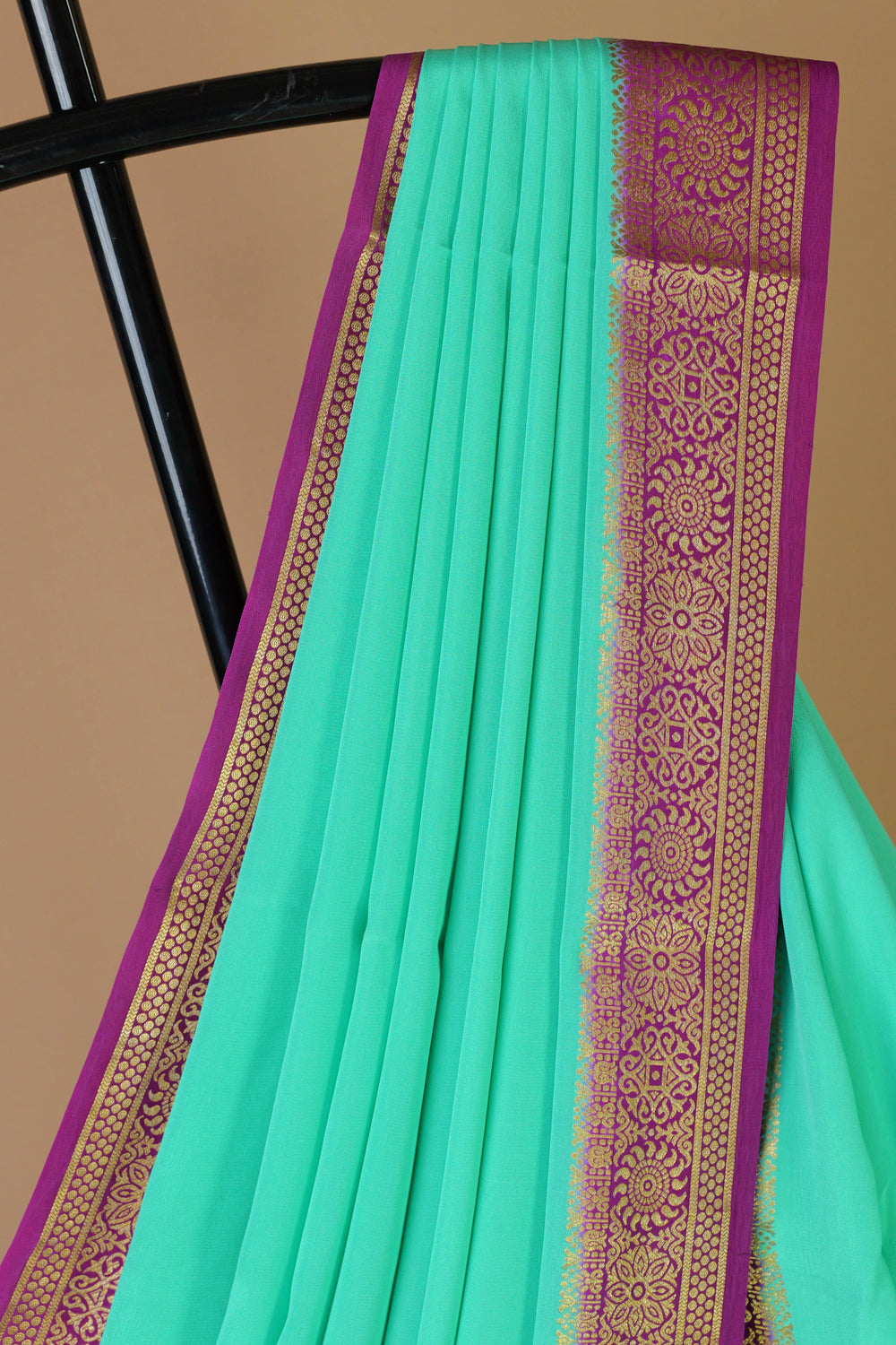 BLUE PINK MYSORE SILK SAREES