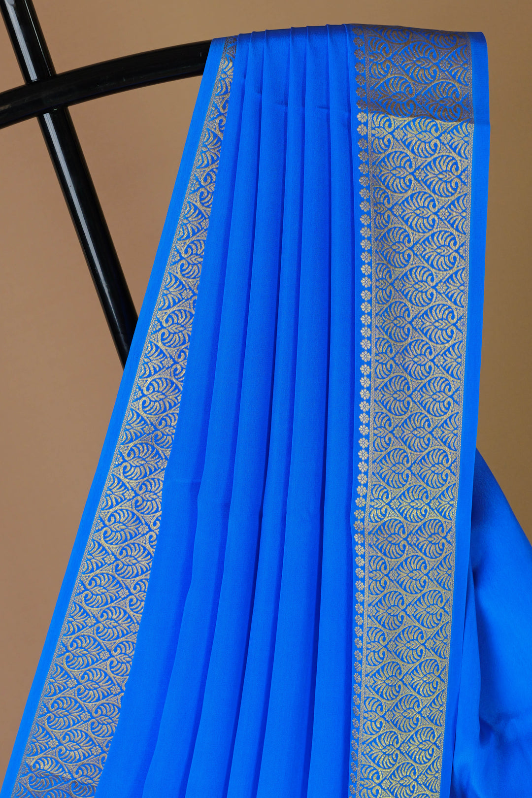 SKYBLUE MYSORE CREPE SILK SAREE