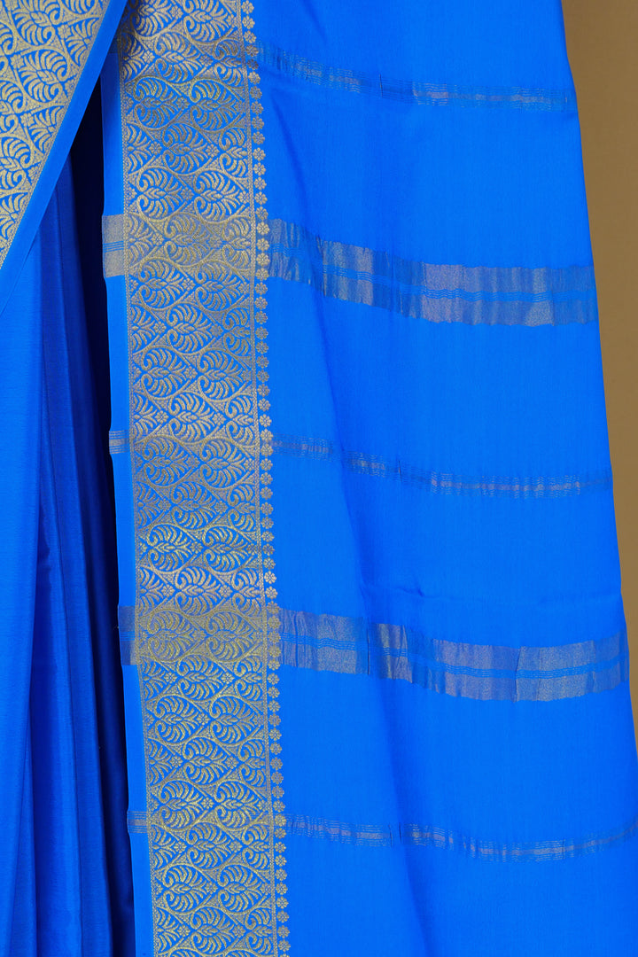 SKYBLUE PURE MYSORE SILK SAREE