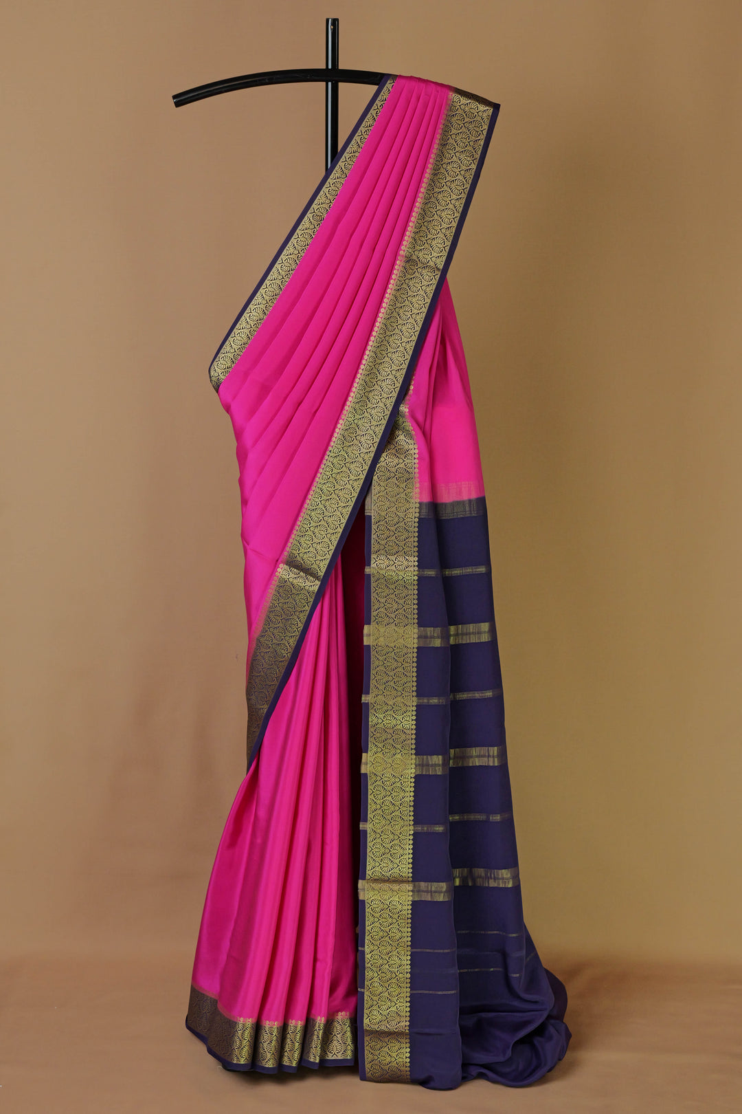 PINK BLUE MYSORE SILK SAREES