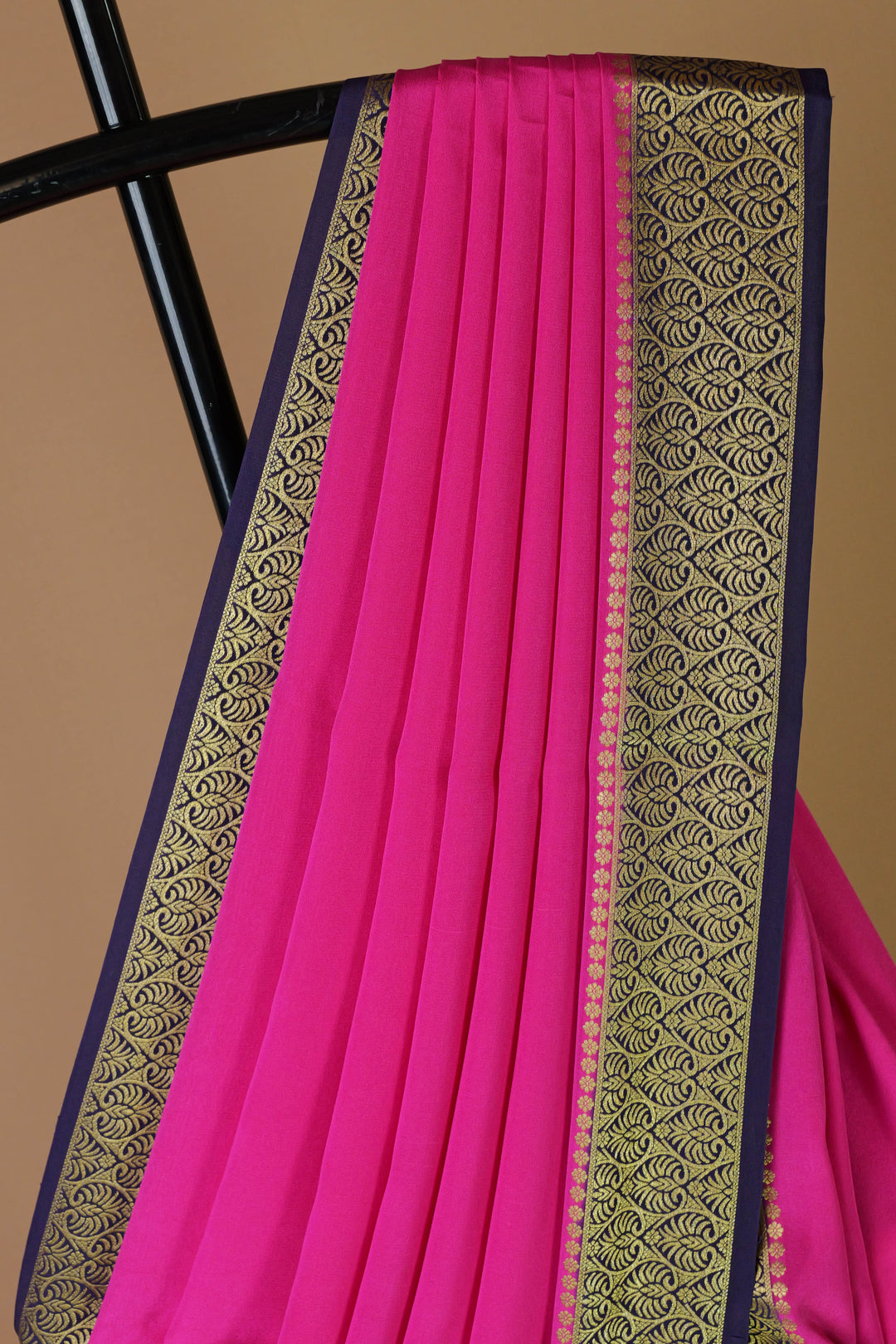 PINK BLUE PURE CREPE MYSORE SILK SAREES