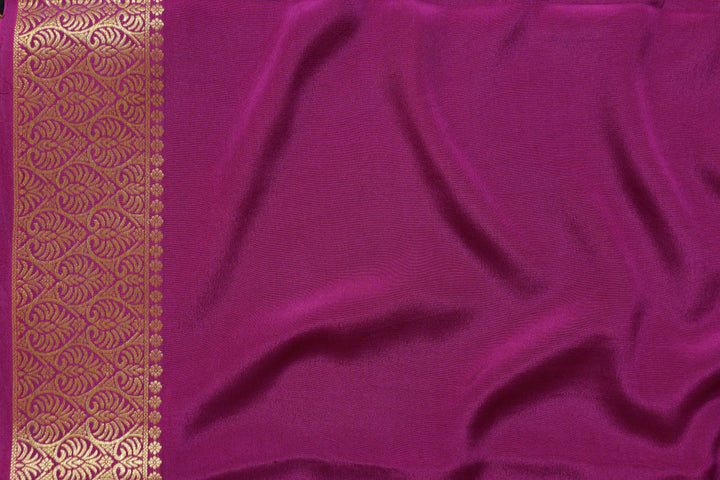 PURPLE PINK MYSORE SILK SAREE