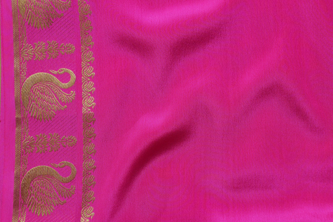 PINK PURE CREPE MYSORE SILK SAREES