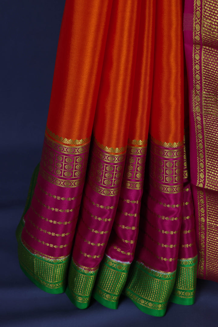 Pure Mysore Crepe silk Sarees