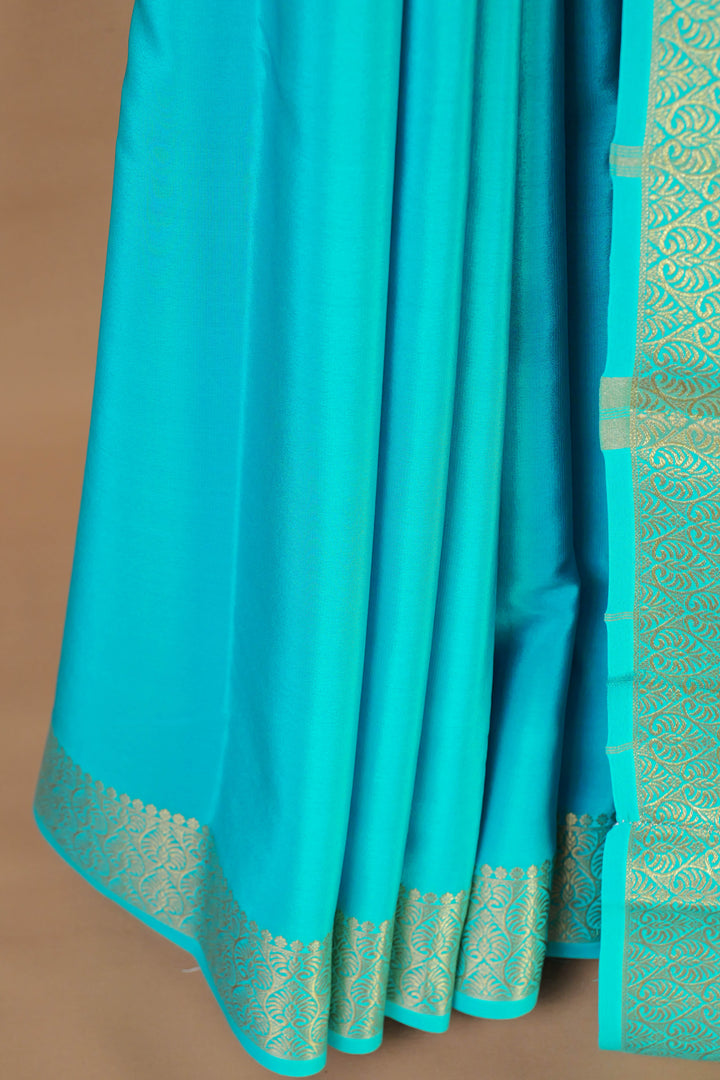 SEABLUE PURE MYSORE CREPE SILK SAREE