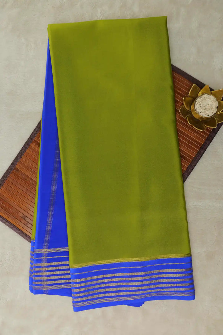 Pure Green Mysore silk saree