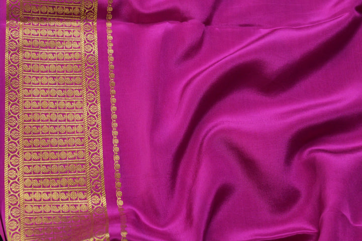 PURE CREPE MYSORE SILK SAREE | SILK MARK CERTIFIED - ATHARVA