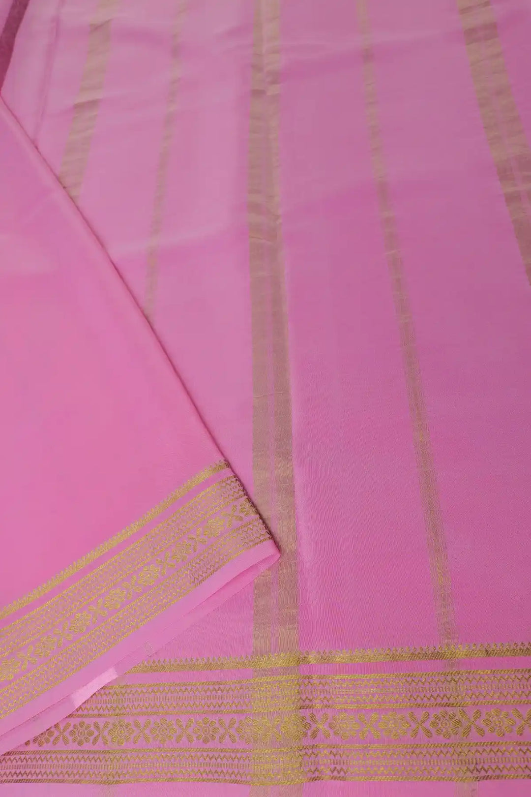 Pure Mysore silk saree in brown color